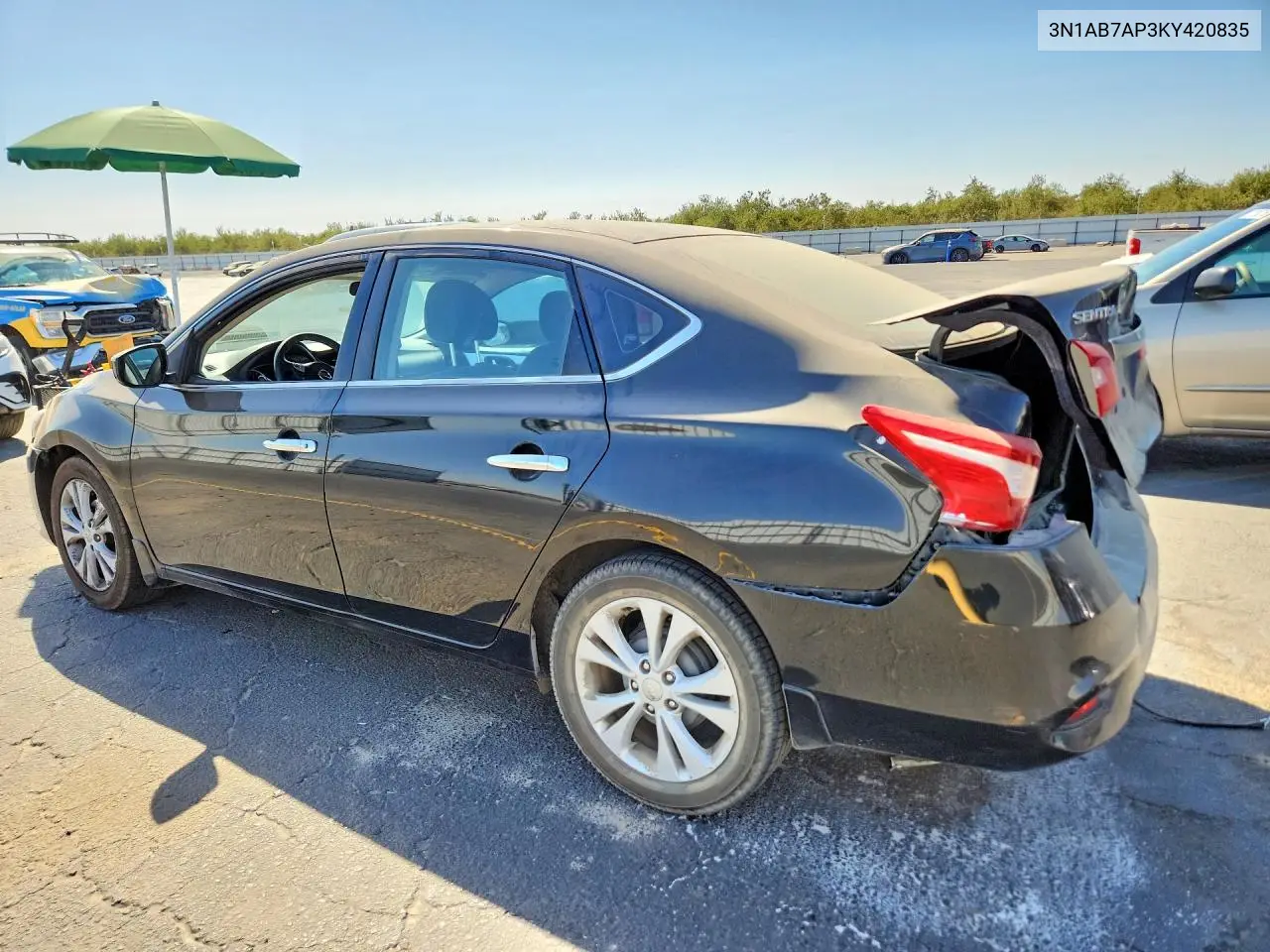 2019 NISSAN SENTRA VIN 3N1AB7AP3KY420835 — фото 2