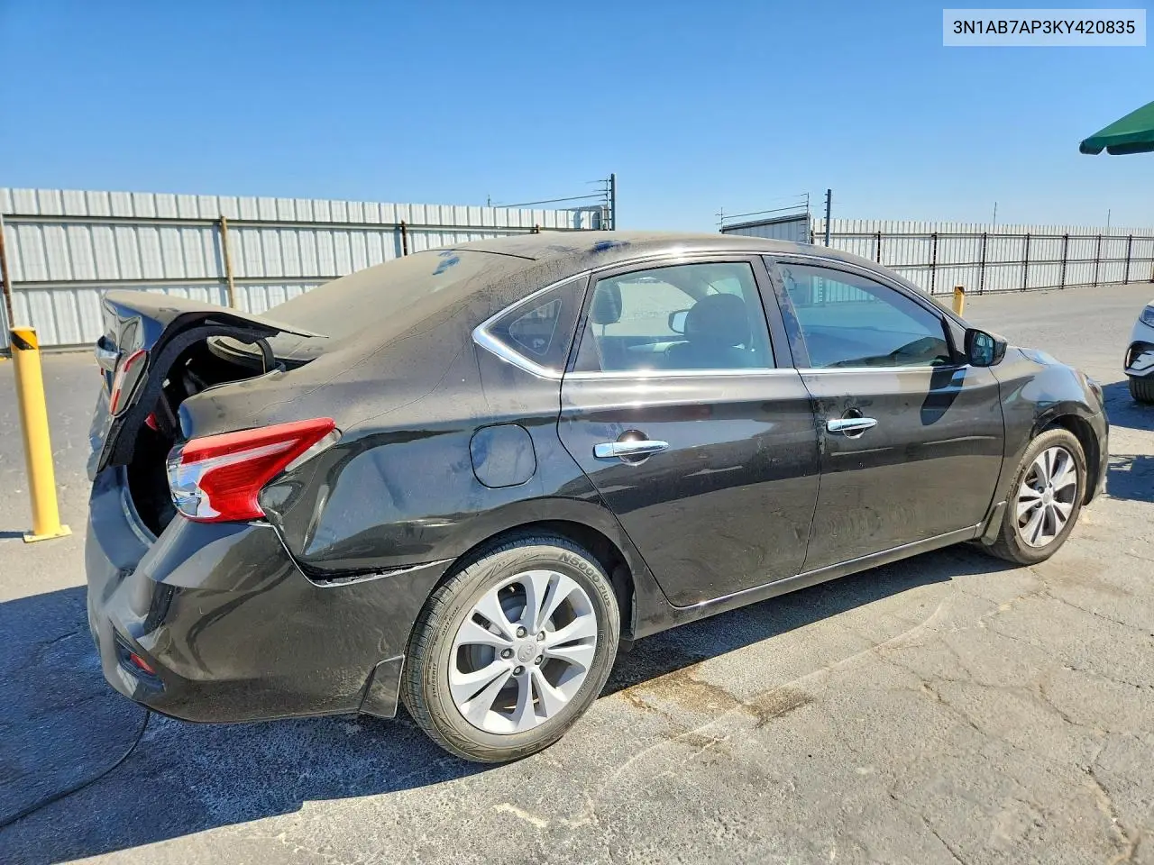 2019 NISSAN SENTRA VIN 3N1AB7AP3KY420835 — фото 3