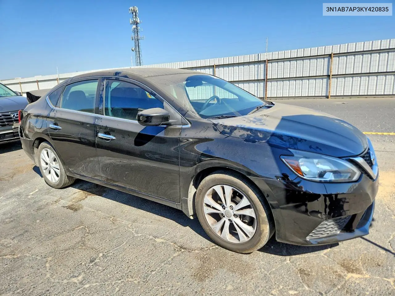 2019 NISSAN SENTRA VIN 3N1AB7AP3KY420835 — фото 4