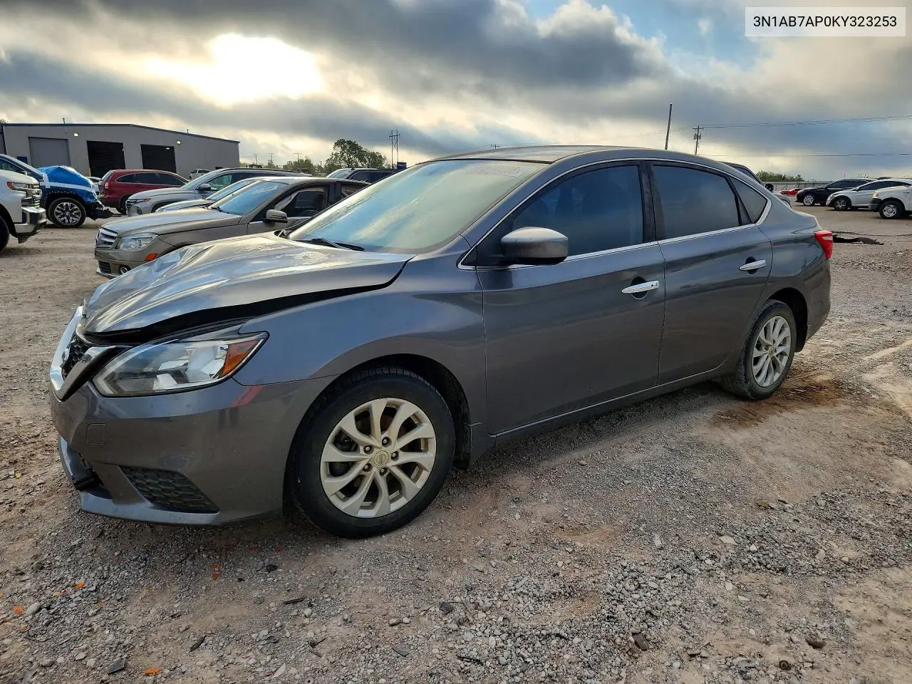 NISSAN SENTRA 2019, VIN 3N1AB7AP0KY323253