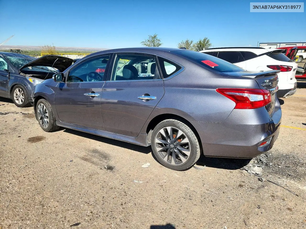 2019 NISSAN SENTRA VIN 3N1AB7AP6KY318977 — фото 2