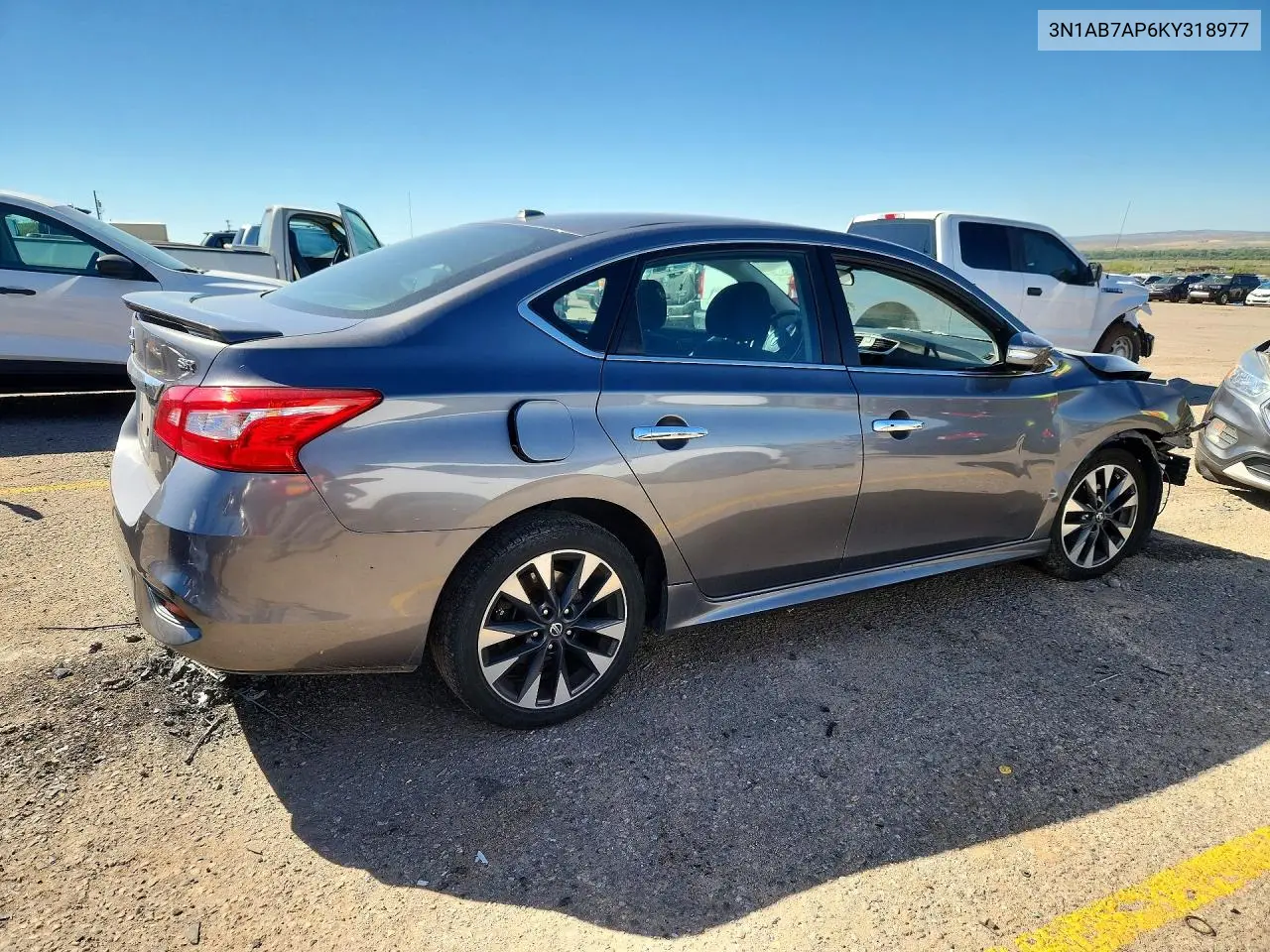 2019 NISSAN SENTRA VIN 3N1AB7AP6KY318977 — фото 3