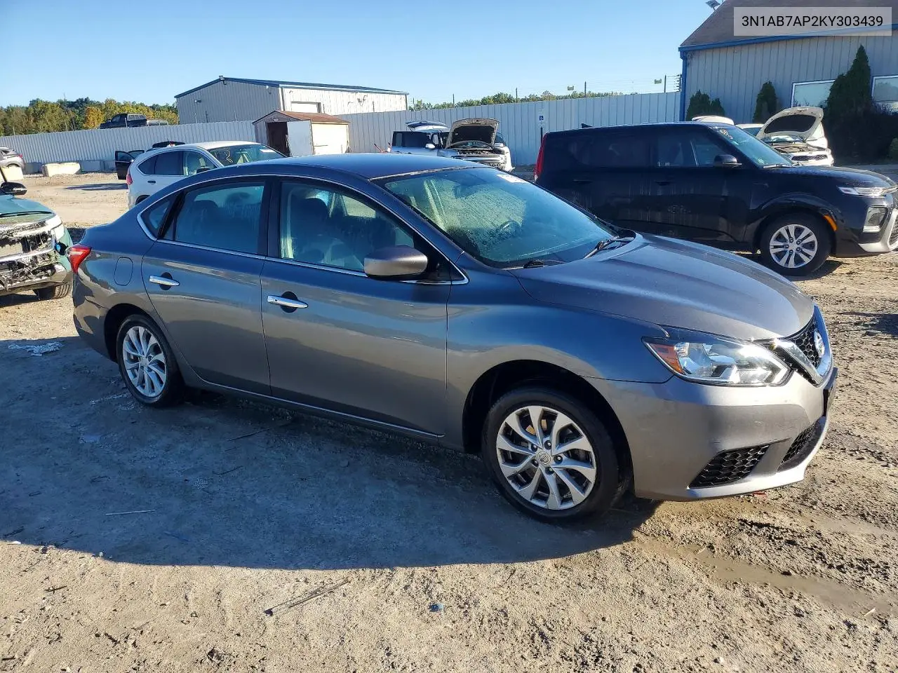 2019 NISSAN SENTRA VIN 3N1AB7AP2KY303439 — фото 4