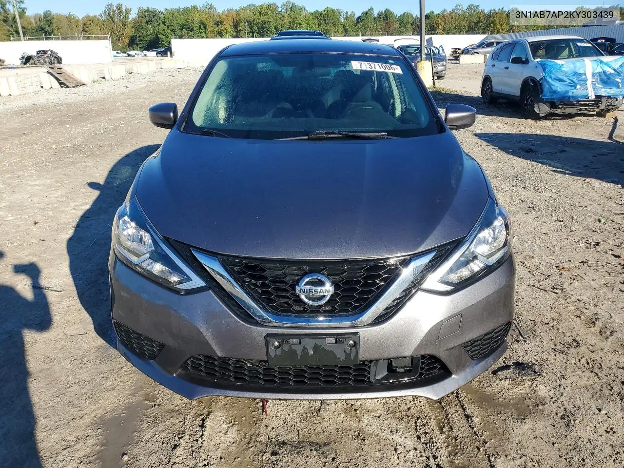 2019 NISSAN SENTRA VIN 3N1AB7AP2KY303439 — фото 5
