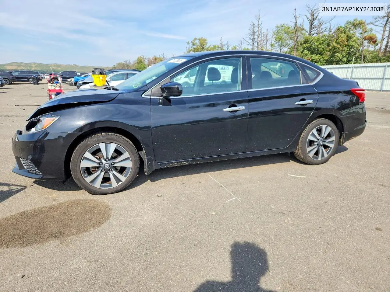 2019 NISSAN SENTRA VIN 3N1AB7AP1KY243038 — фото 3
