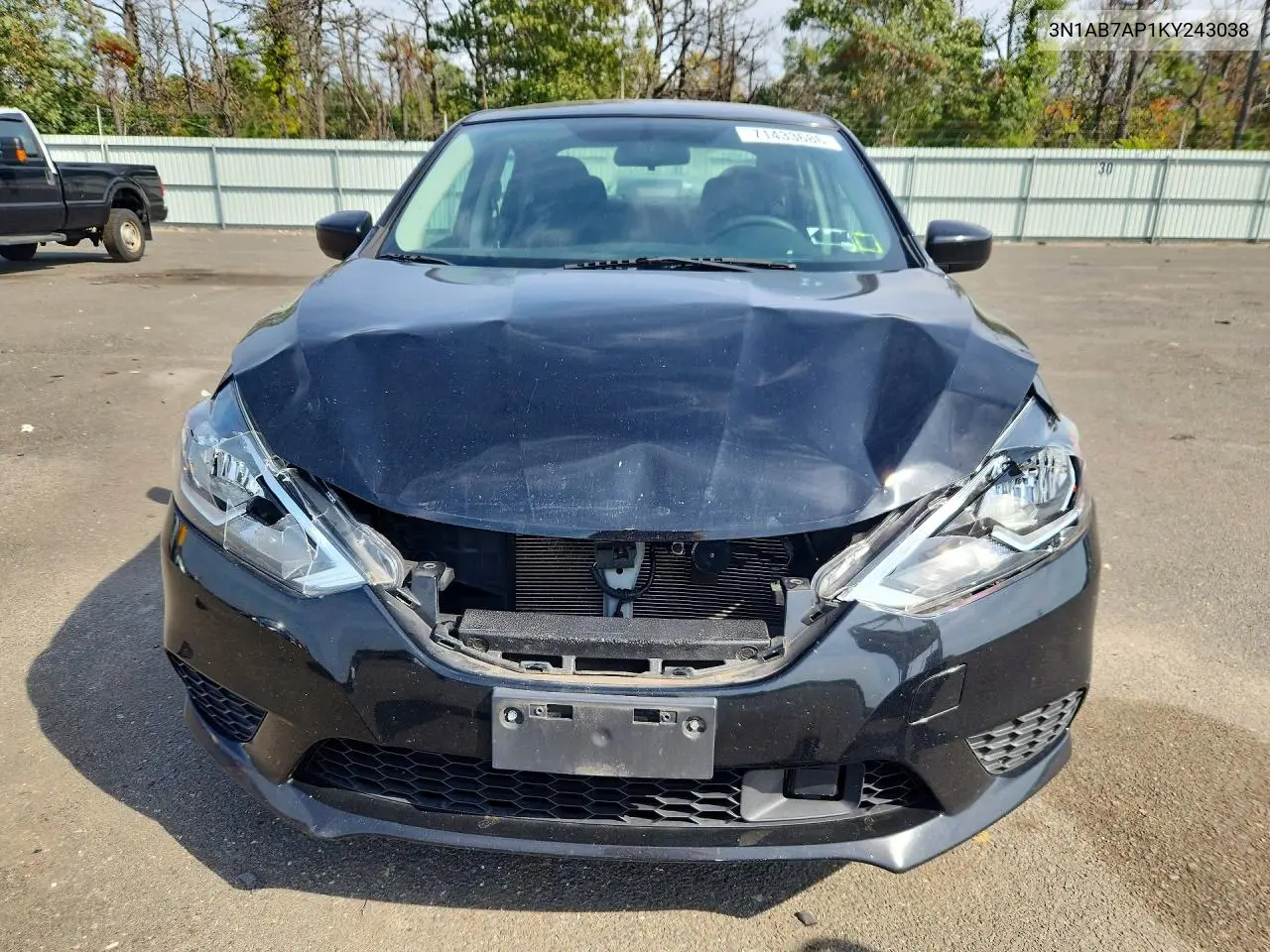 2019 NISSAN SENTRA VIN 3N1AB7AP1KY243038 — фото 2