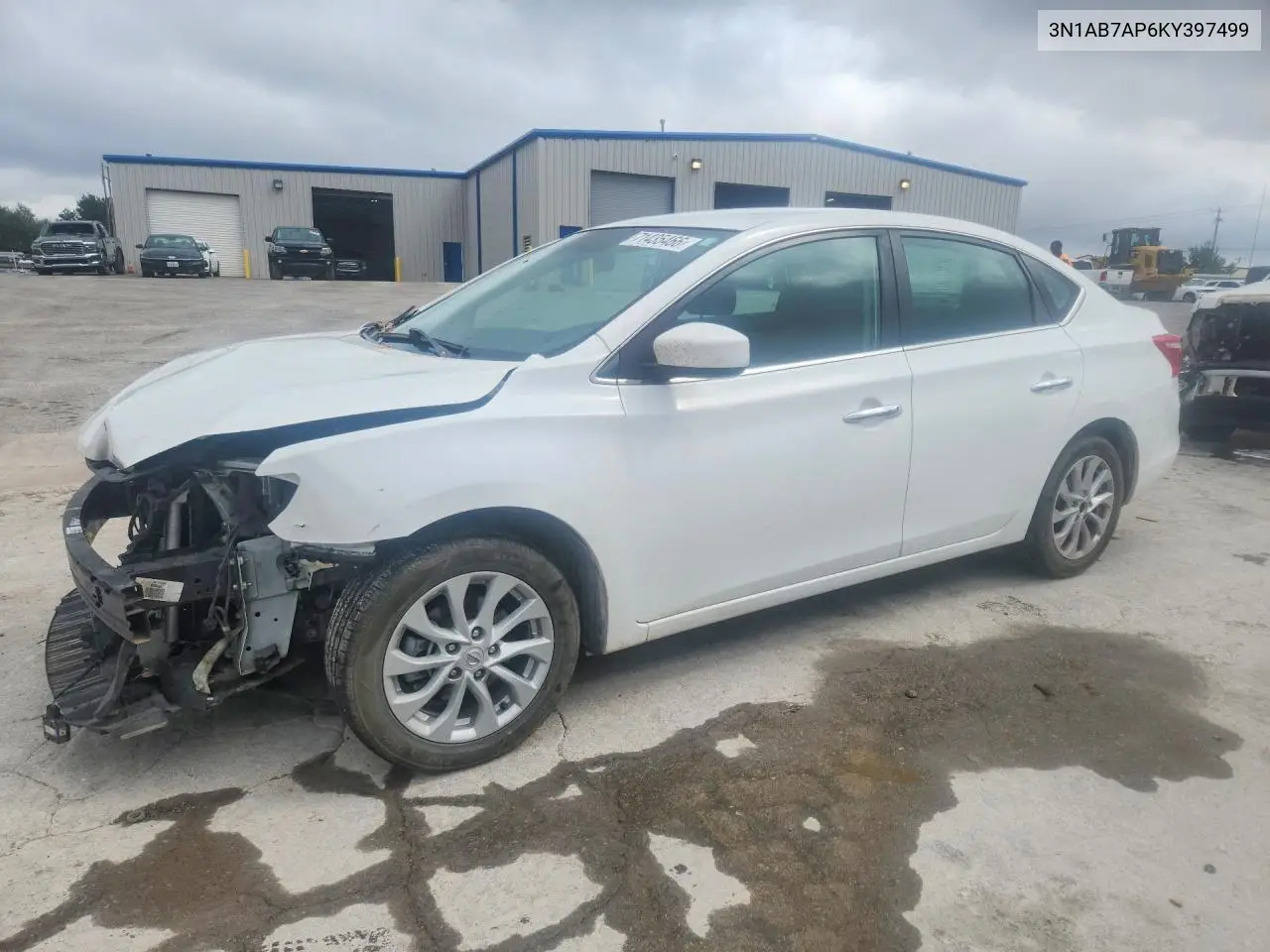 NISSAN SENTRA 2019, VIN 3N1AB7AP6KY397499