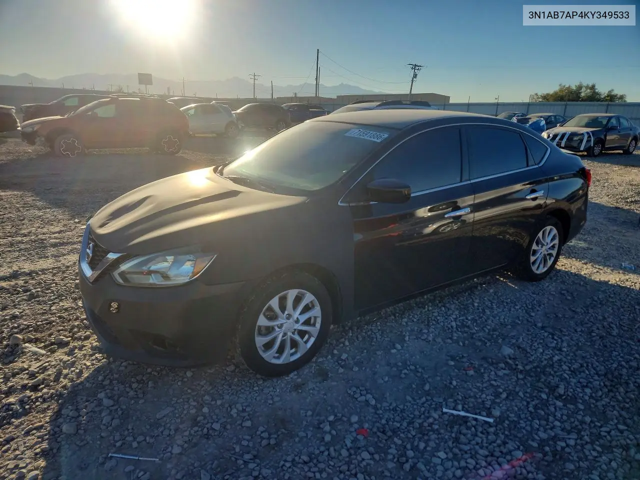 NISSAN SENTRA 2019, VIN 3N1AB7AP4KY349533