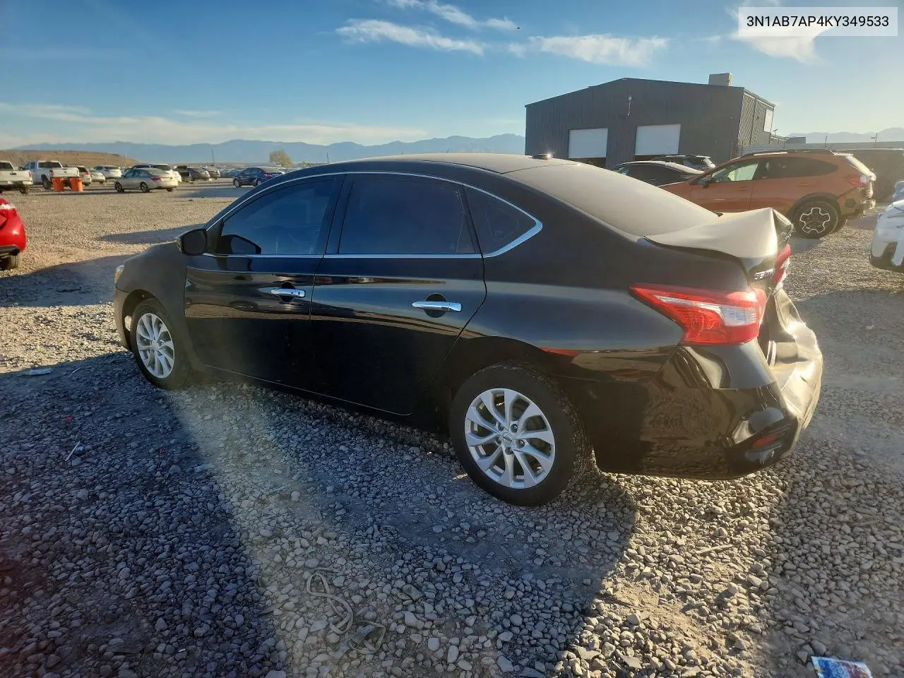 2019 NISSAN SENTRA VIN 3N1AB7AP4KY349533 — фото 2