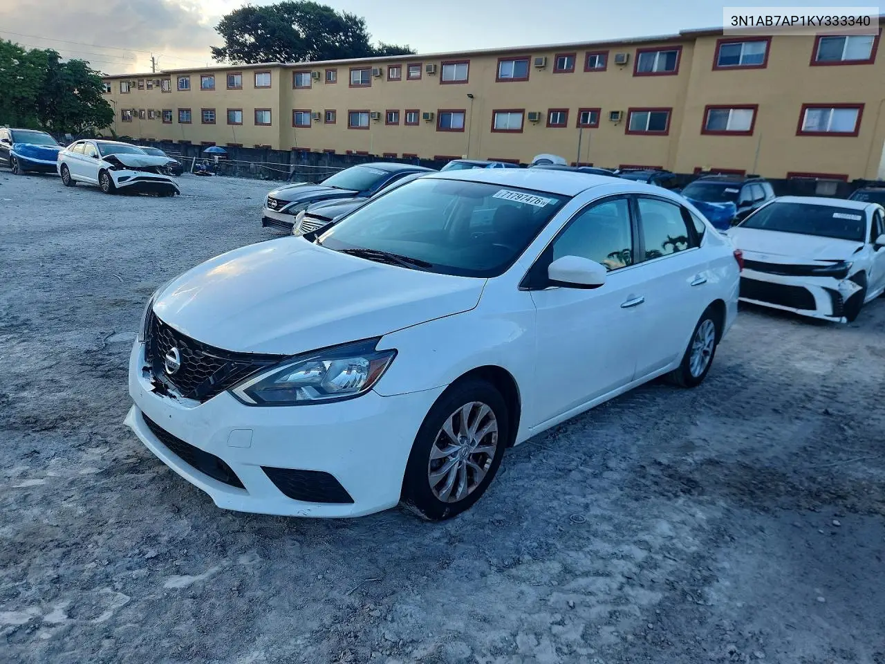 NISSAN SENTRA 2019, VIN 3N1AB7AP1KY333340