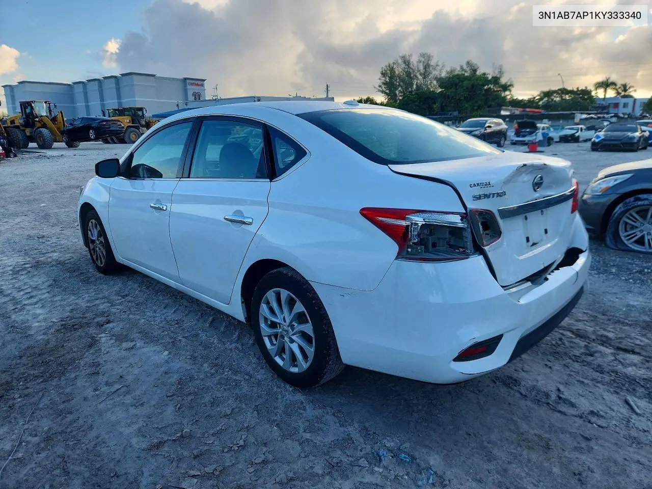 2019 NISSAN SENTRA VIN 3N1AB7AP1KY333340 — фото 2