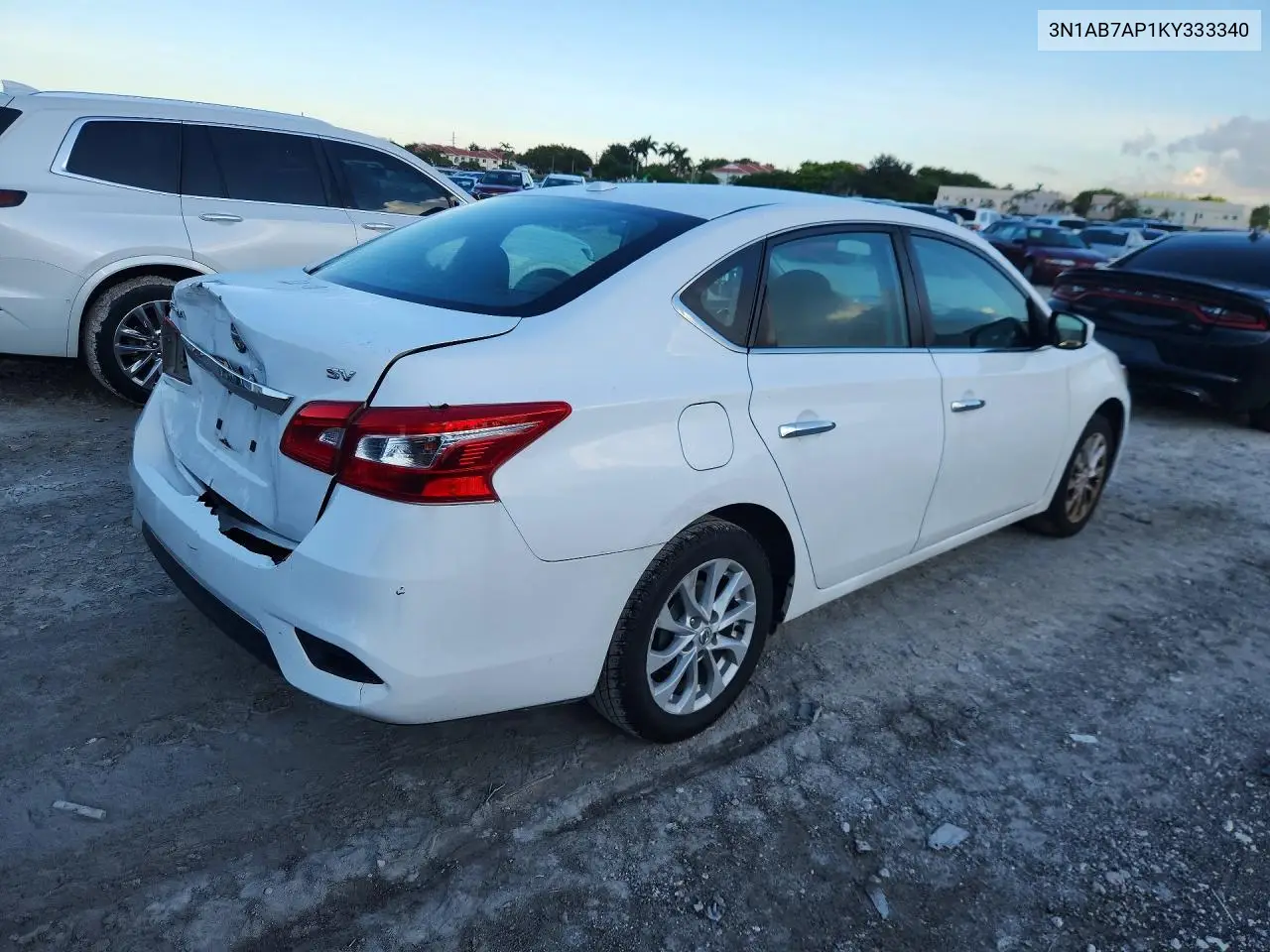 2019 NISSAN SENTRA VIN 3N1AB7AP1KY333340 — фото 3