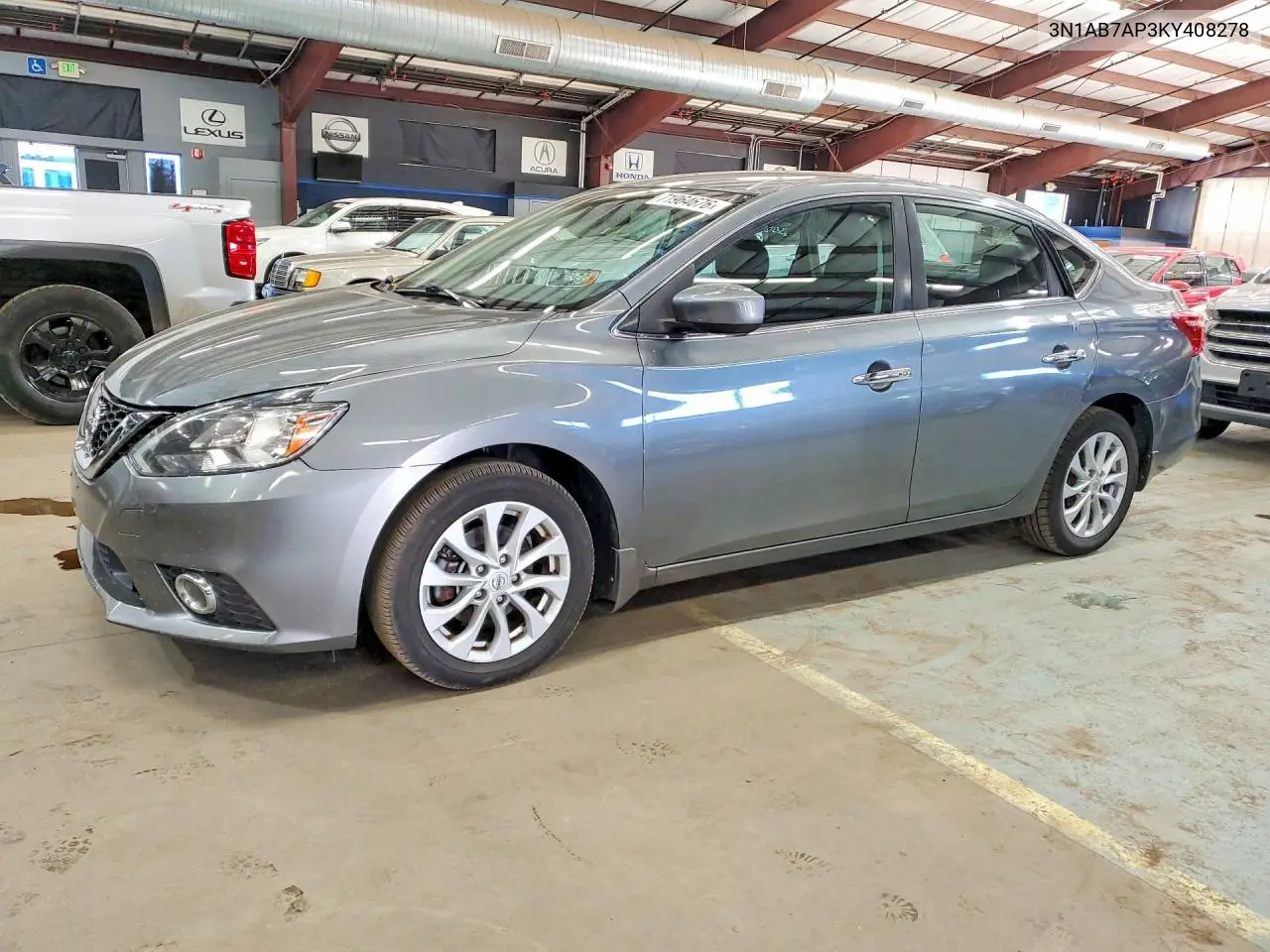 NISSAN SENTRA 2019, VIN 3N1AB7AP3KY408278