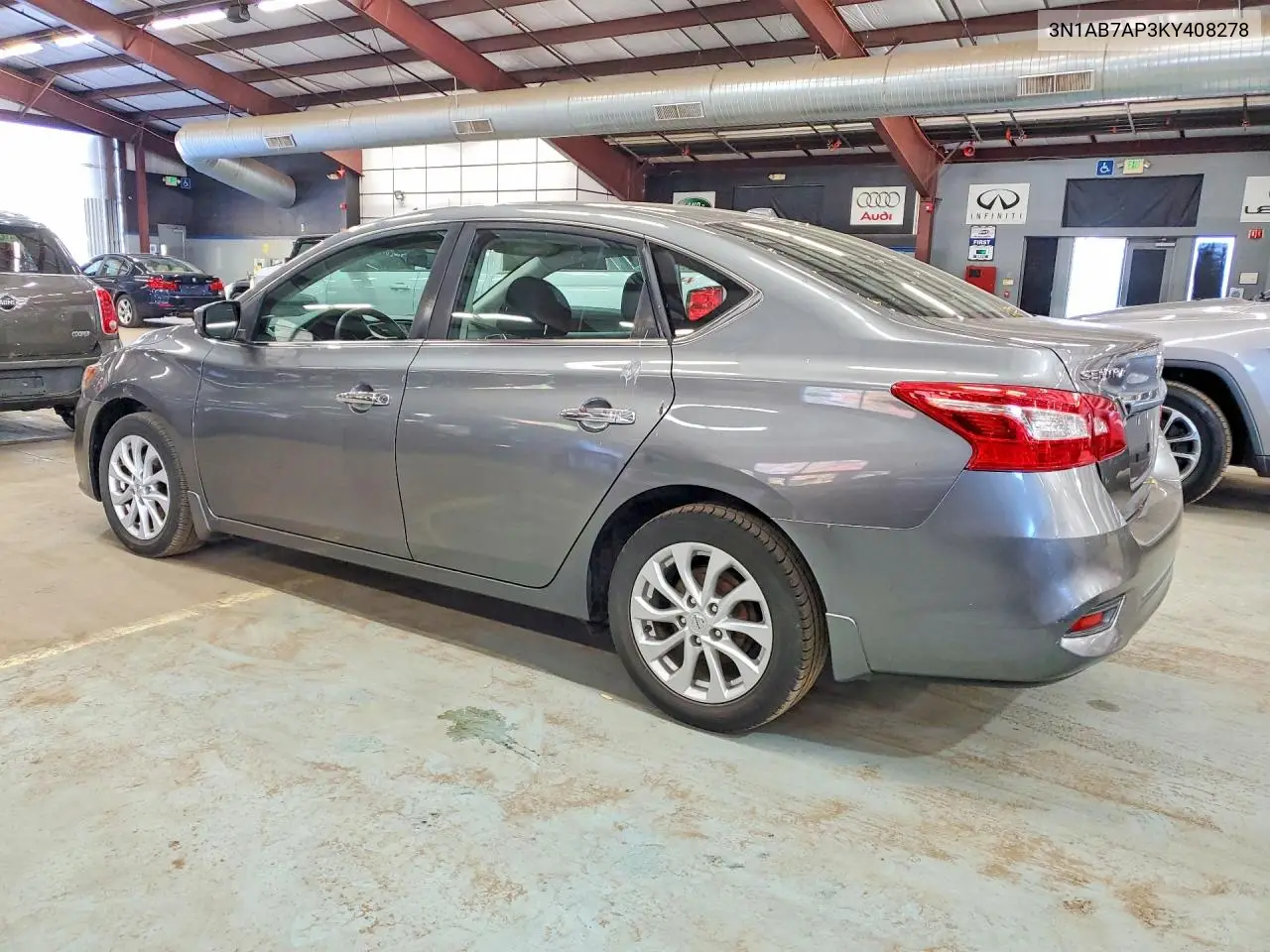 2019 NISSAN SENTRA VIN 3N1AB7AP3KY408278 — фото 2