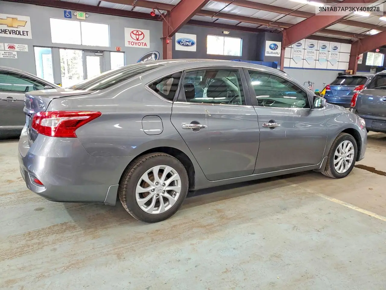2019 NISSAN SENTRA VIN 3N1AB7AP3KY408278 — фото 3
