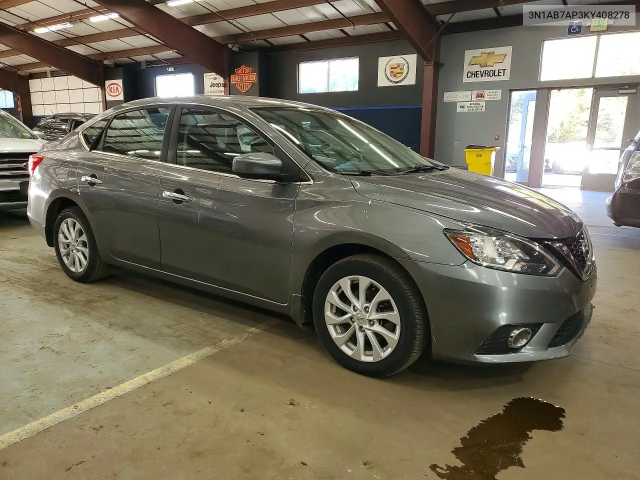 2019 NISSAN SENTRA VIN 3N1AB7AP3KY408278 — фото 4