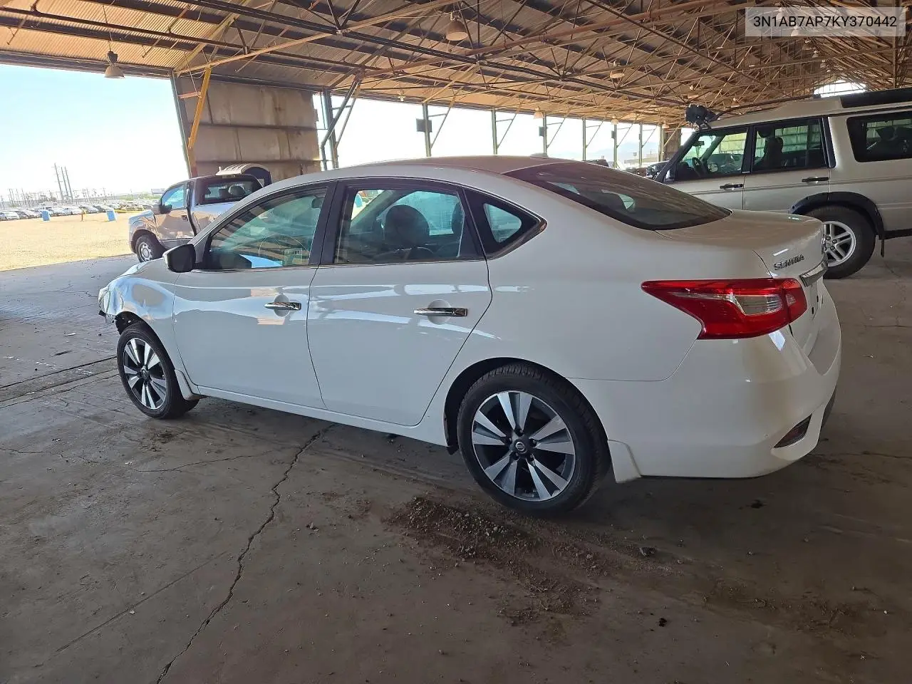 2019 NISSAN SENTRA VIN 3N1AB7AP7KY370442 — фото 2