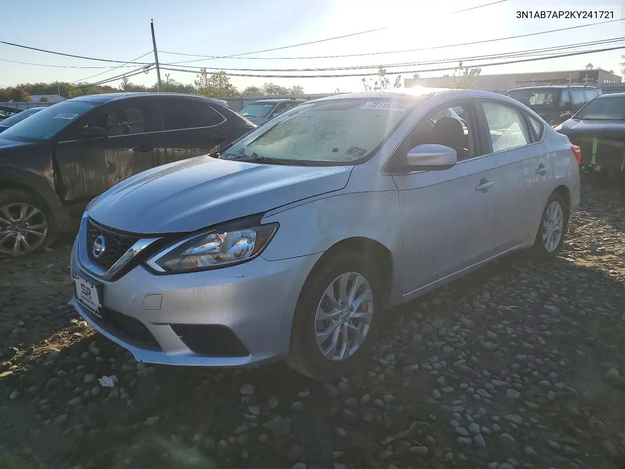 NISSAN SENTRA 2019, VIN 3N1AB7AP2KY241721