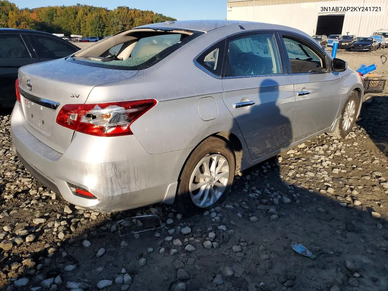 2019 NISSAN SENTRA VIN 3N1AB7AP2KY241721 — фото 3