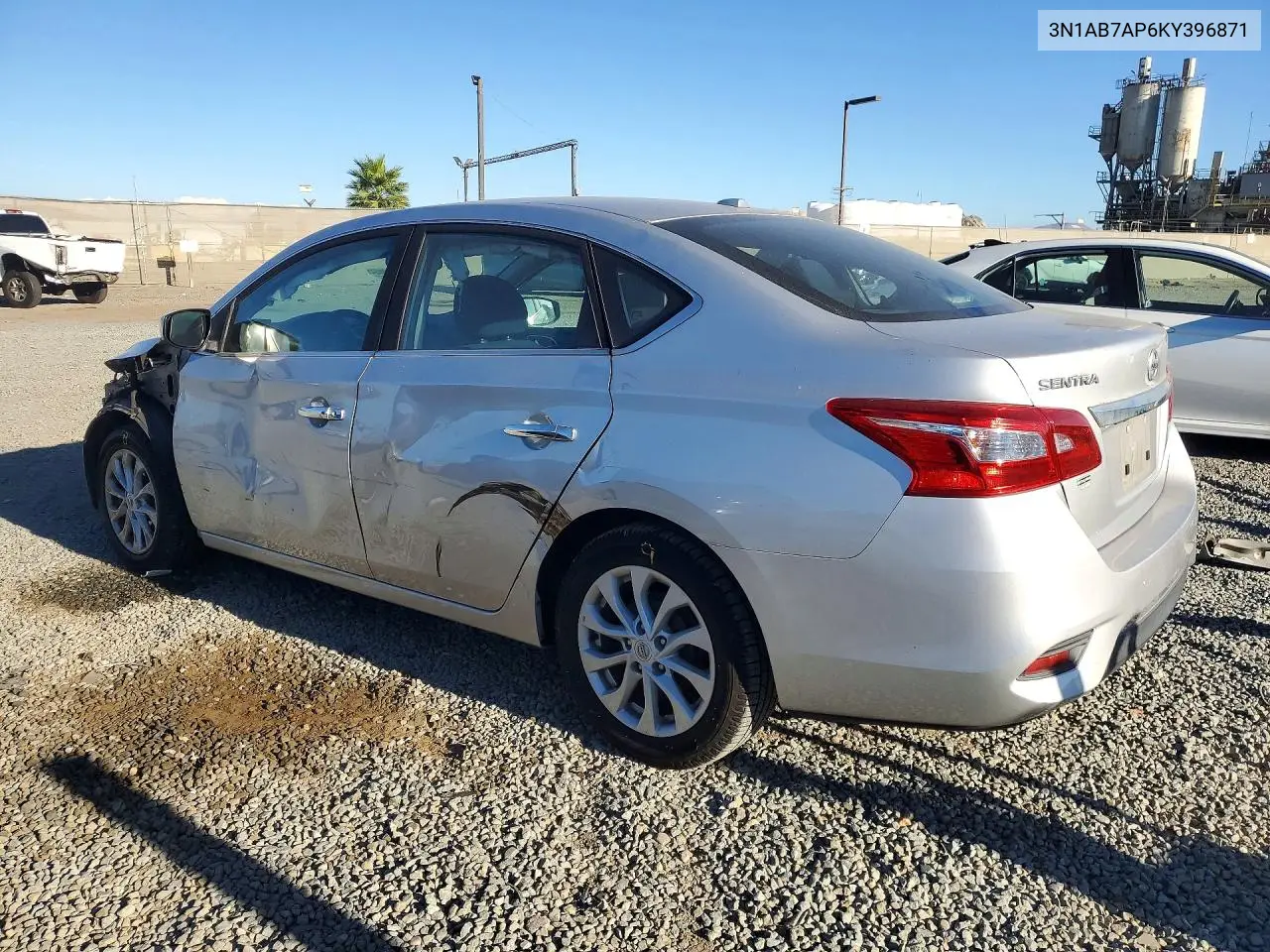 2019 NISSAN SENTRA VIN 3N1AB7AP6KY396871 — фото 2
