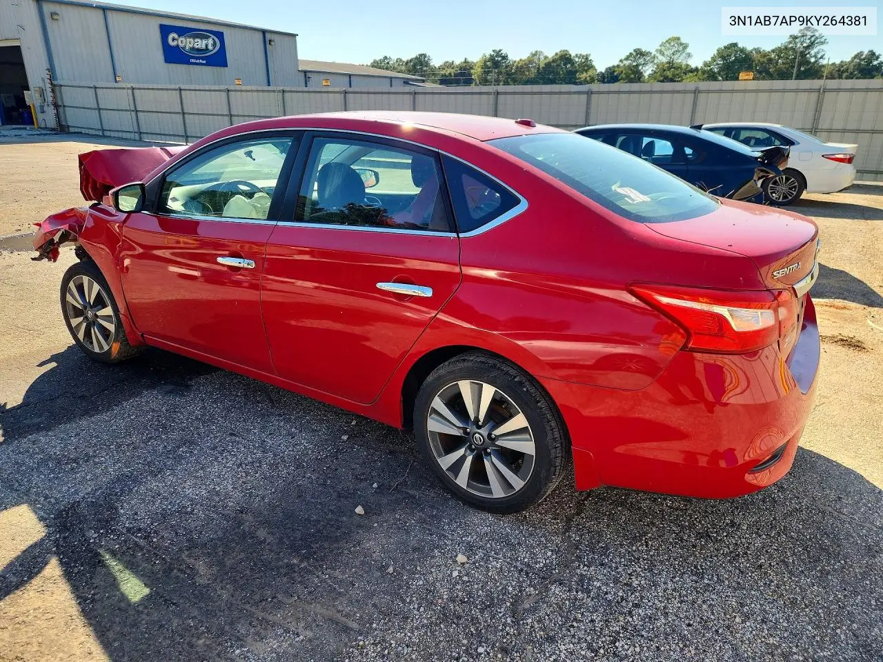 2019 NISSAN SENTRA VIN 3N1AB7AP9KY264381 — фото 2