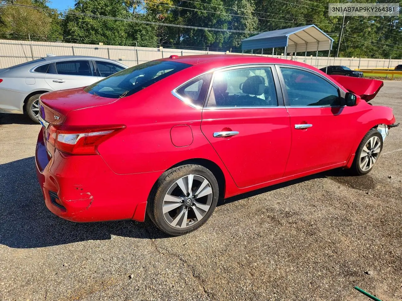 2019 NISSAN SENTRA VIN 3N1AB7AP9KY264381 — фото 3