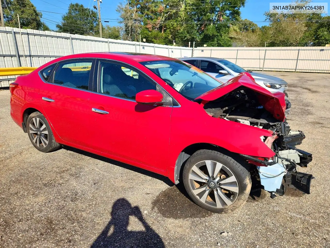 2019 NISSAN SENTRA VIN 3N1AB7AP9KY264381 — фото 4