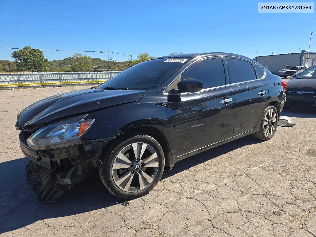 NISSAN SENTRA 2019, VIN 3N1AB7APXKY281383