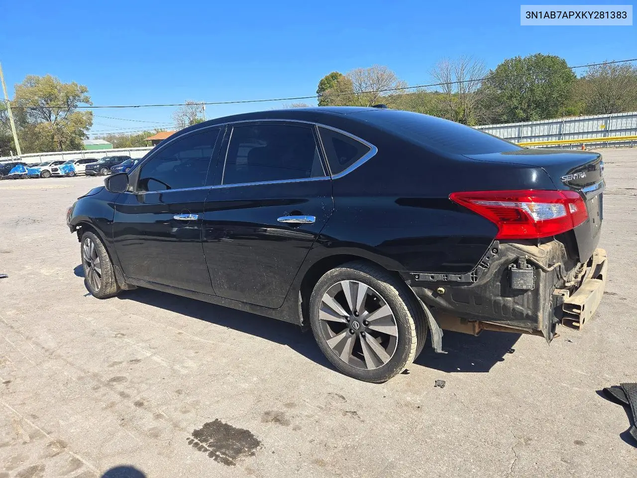2019 NISSAN SENTRA VIN 3N1AB7APXKY281383 — фото 2