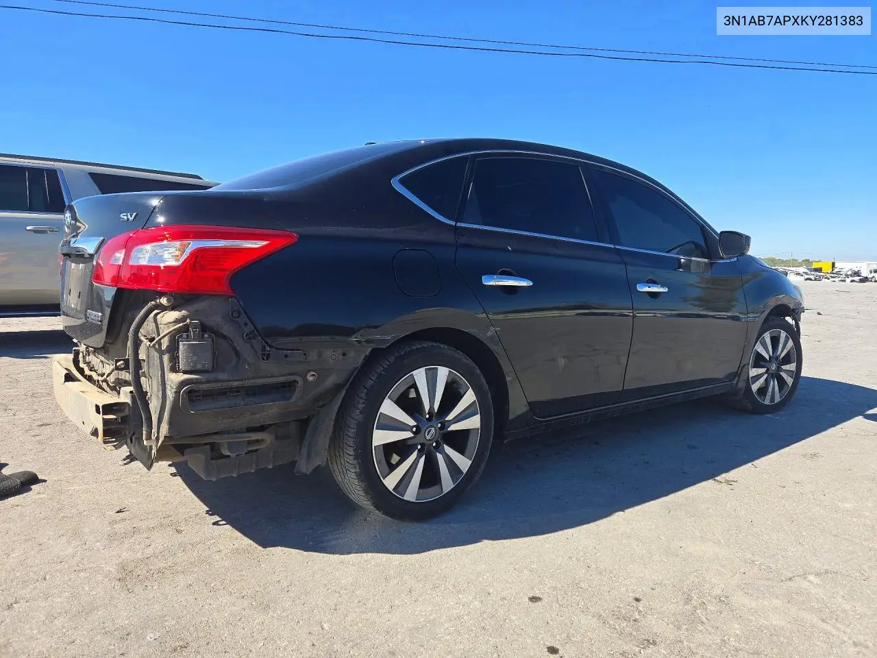 2019 NISSAN SENTRA VIN 3N1AB7APXKY281383 — фото 3