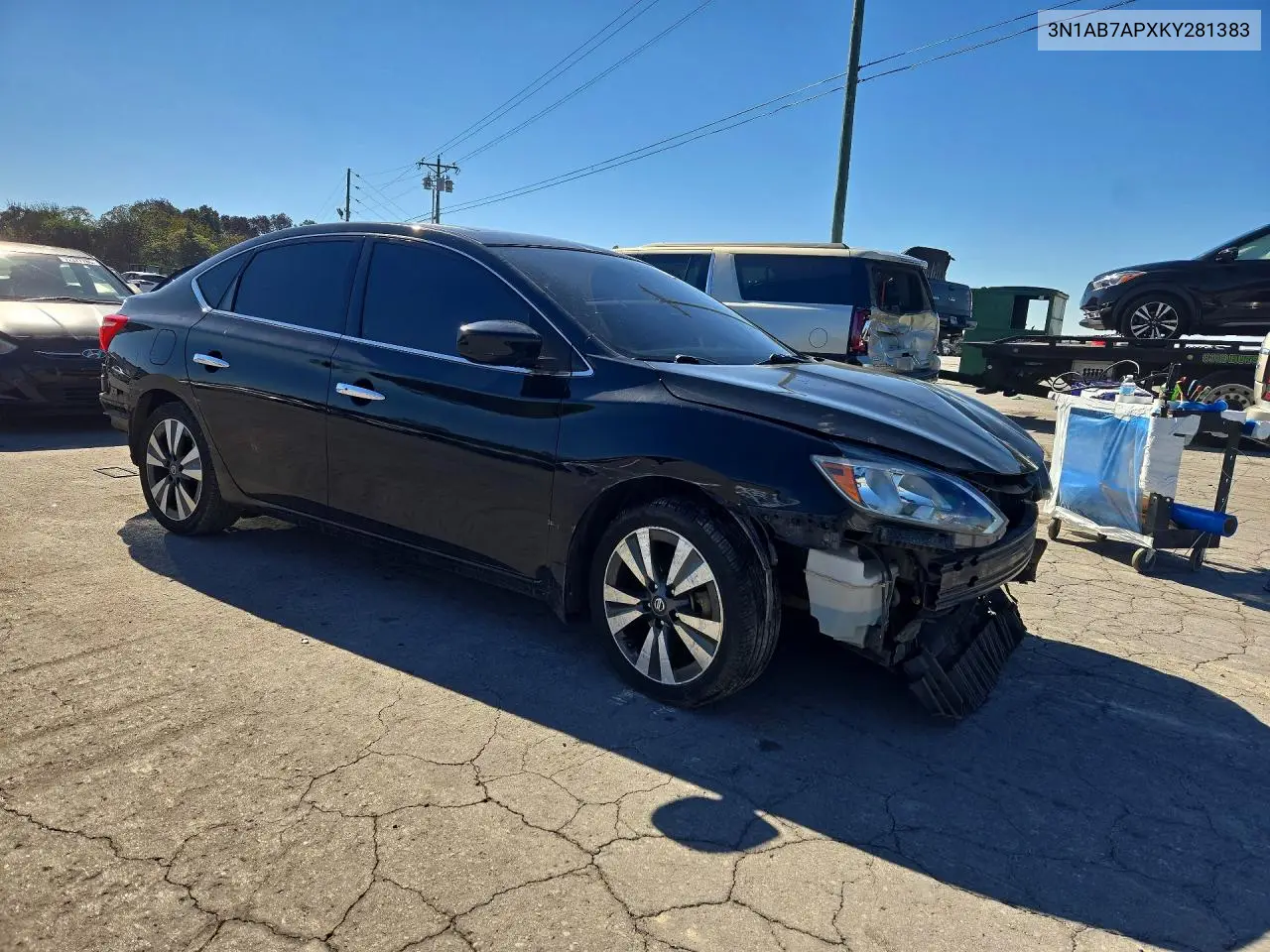 2019 NISSAN SENTRA VIN 3N1AB7APXKY281383 — фото 4