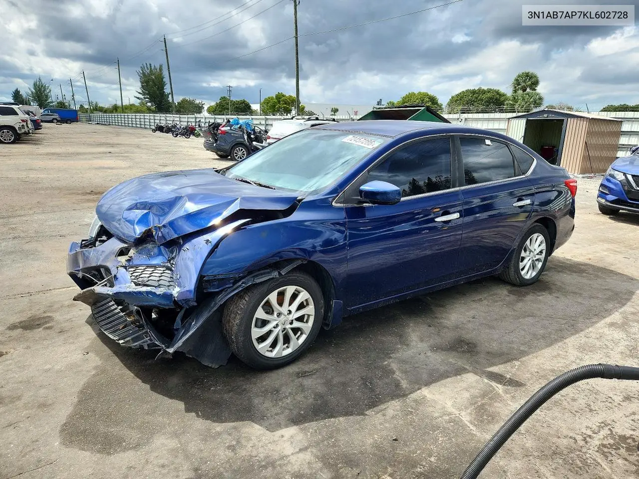 NISSAN SENTRA 2019, VIN 3N1AB7AP7KL602728