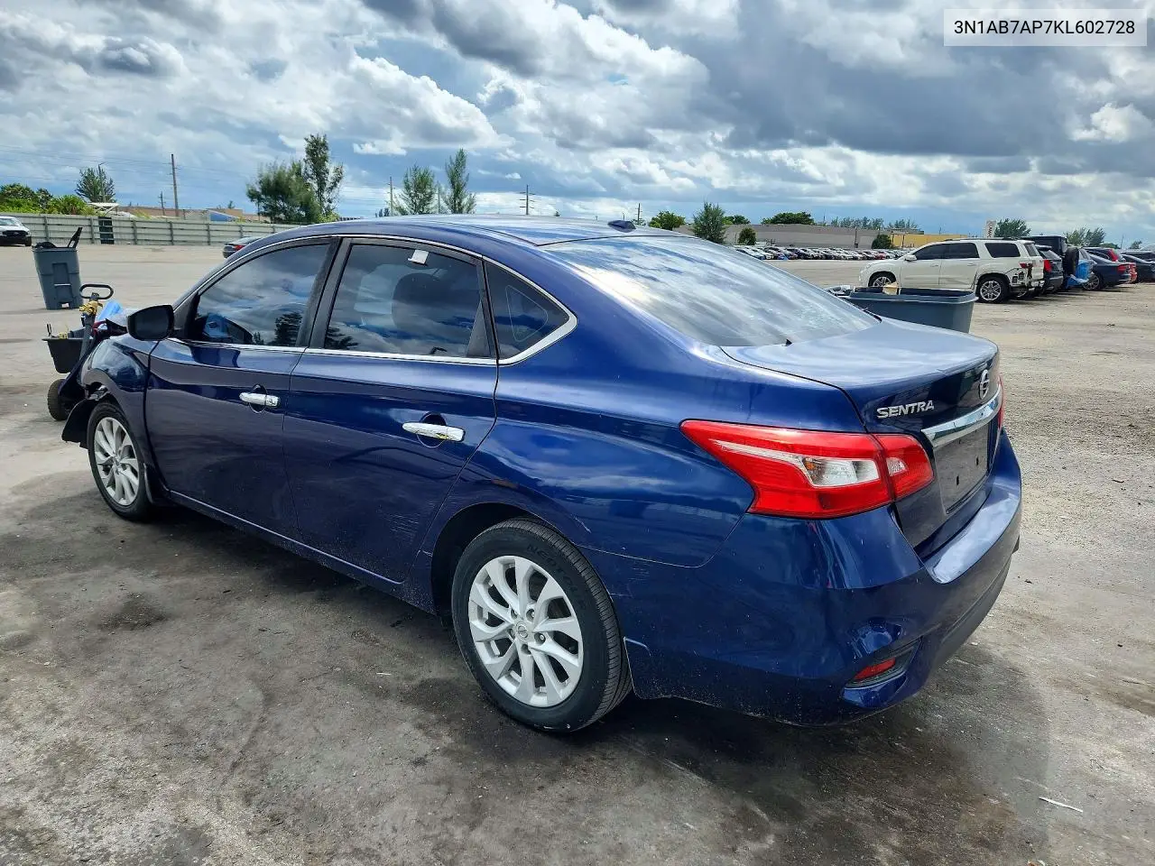 2019 NISSAN SENTRA VIN 3N1AB7AP7KL602728 — фото 2