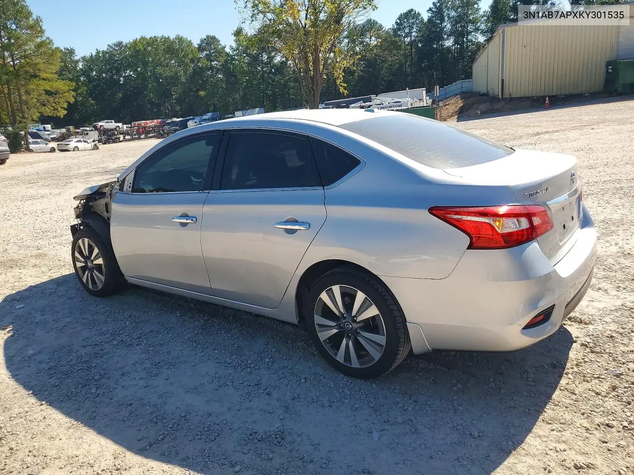 2019 NISSAN SENTRA VIN 3N1AB7APXKY301535 — фото 2