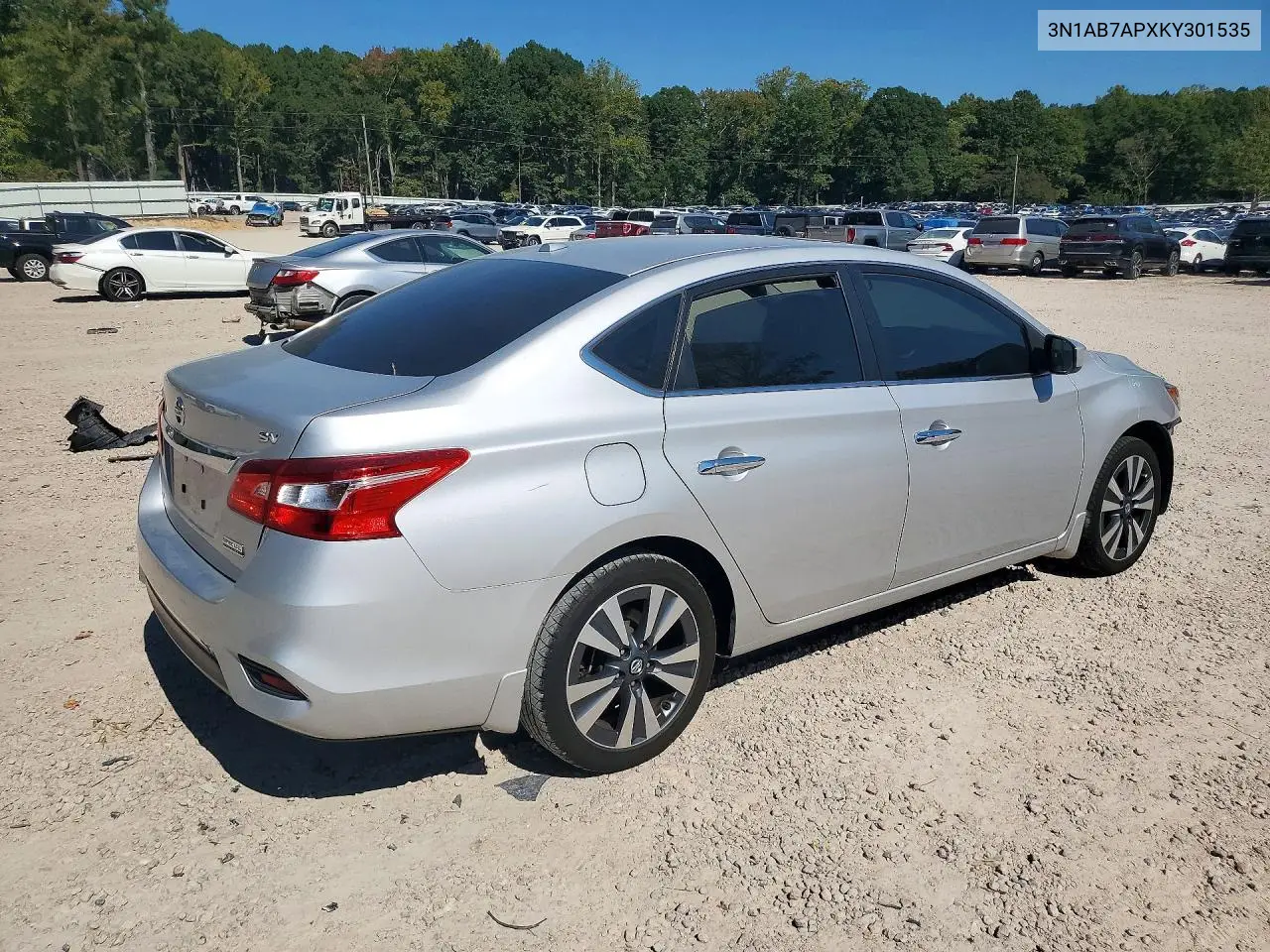 2019 NISSAN SENTRA VIN 3N1AB7APXKY301535 — фото 3