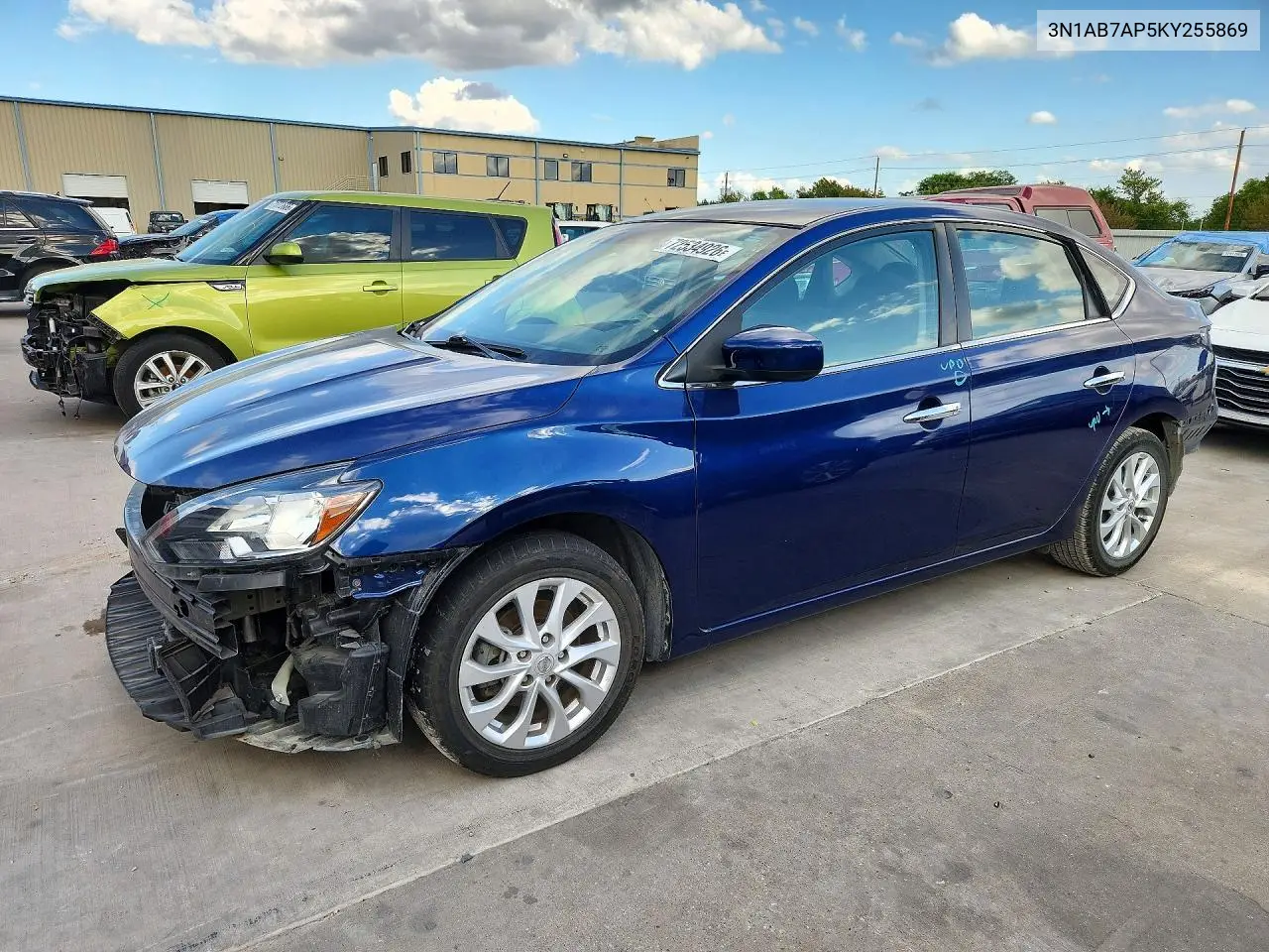 NISSAN SENTRA 2019, VIN 3N1AB7AP5KY255869