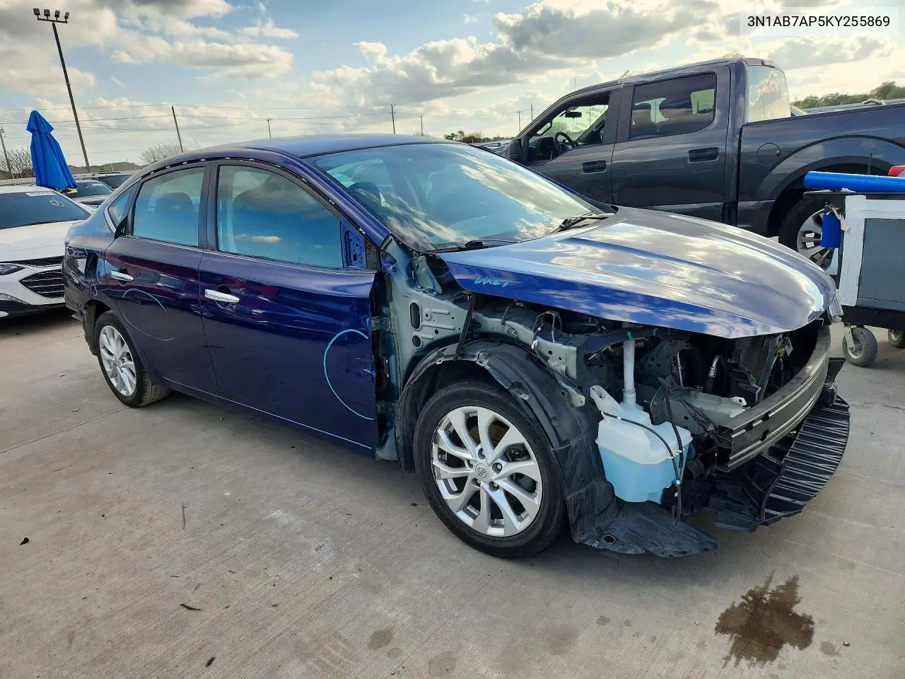 2019 NISSAN SENTRA VIN 3N1AB7AP5KY255869 — фото 4