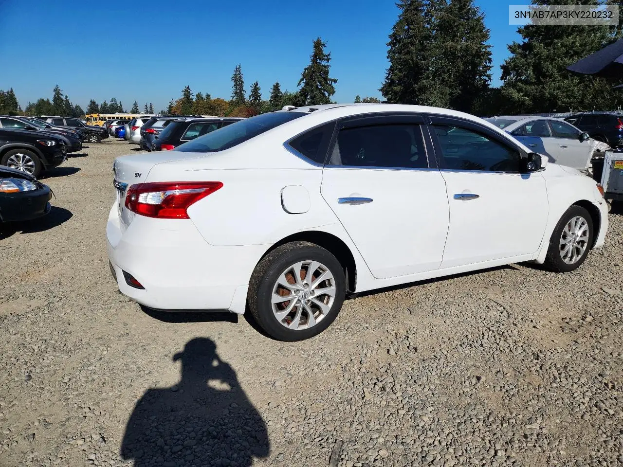 2019 NISSAN SENTRA VIN 3N1AB7AP3KY220232 — фото 3
