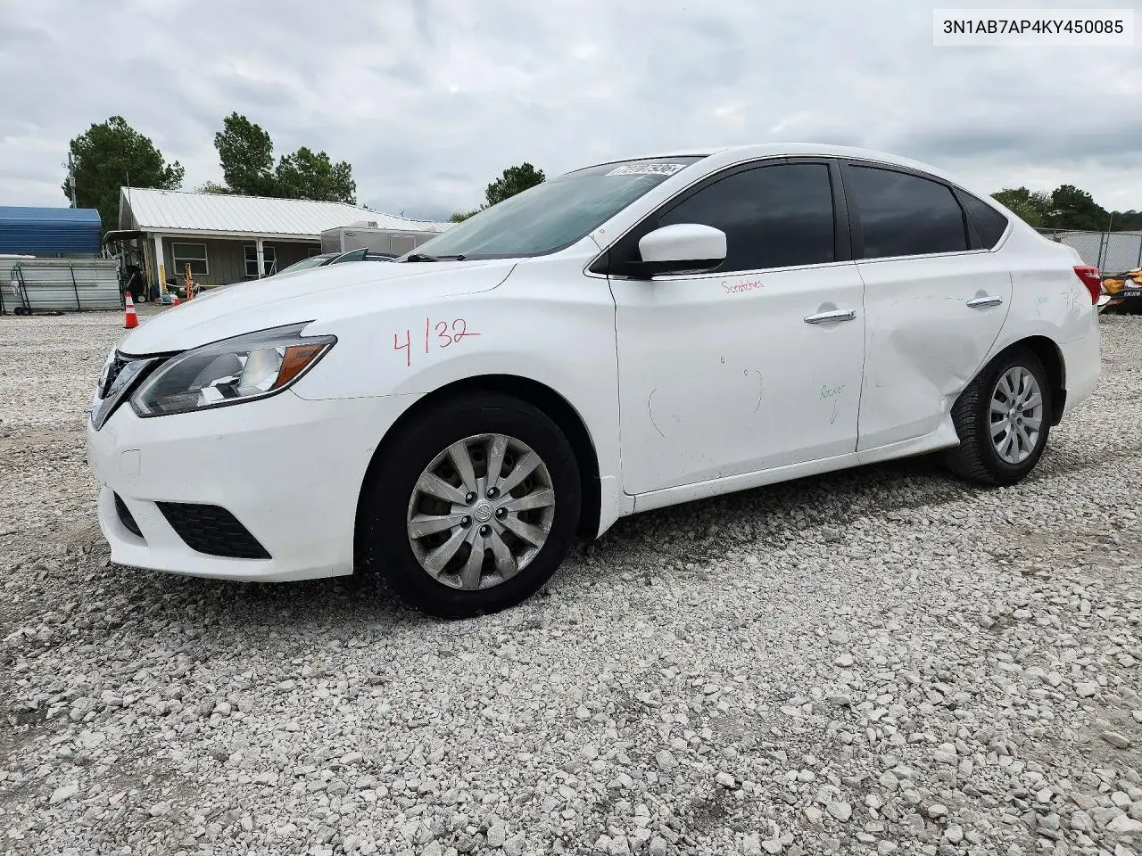 NISSAN SENTRA 2019, VIN 3N1AB7AP4KY450085