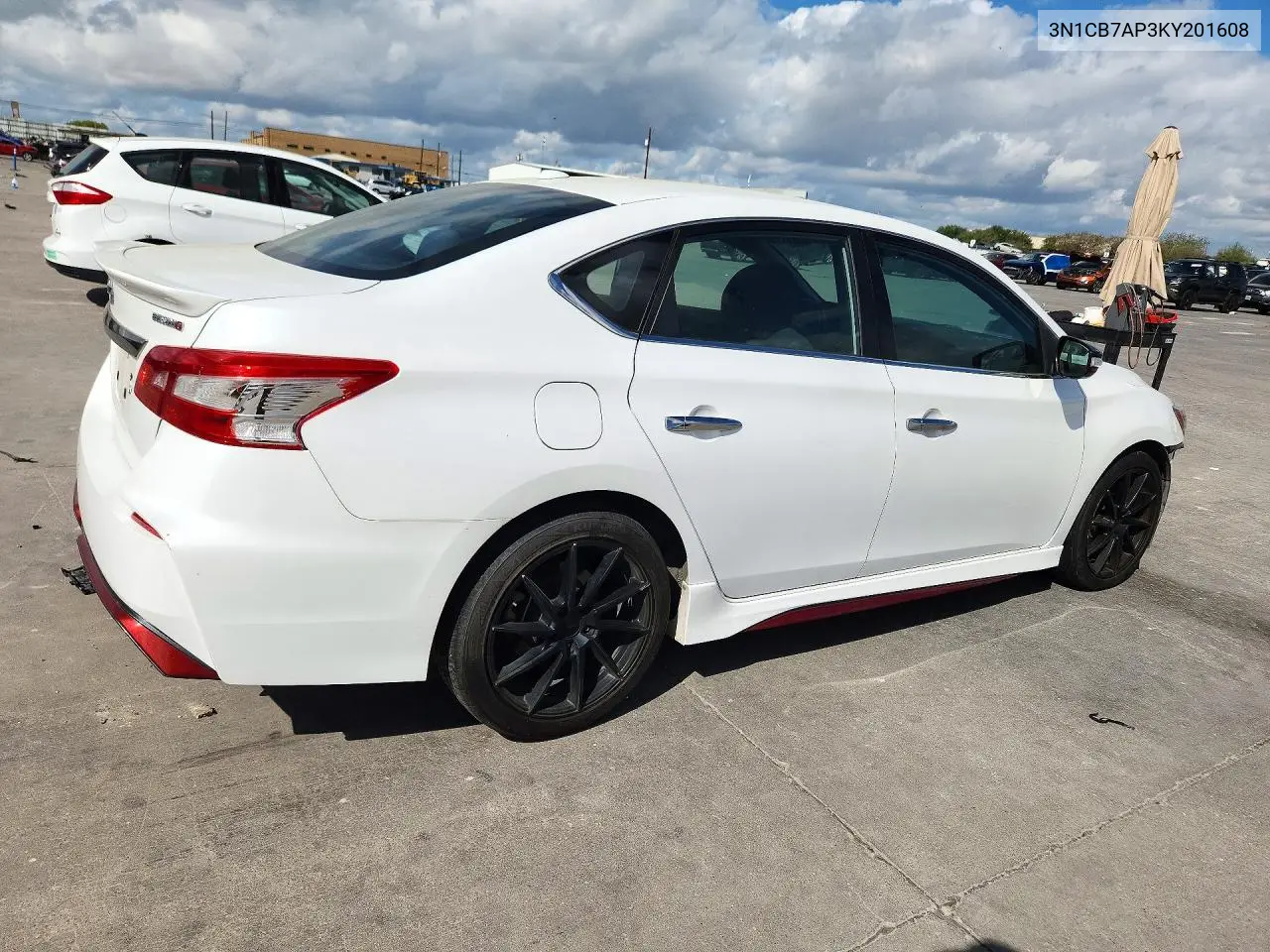 2019 NISSAN SENTRA VIN 3N1CB7AP3KY201608 — фото 3