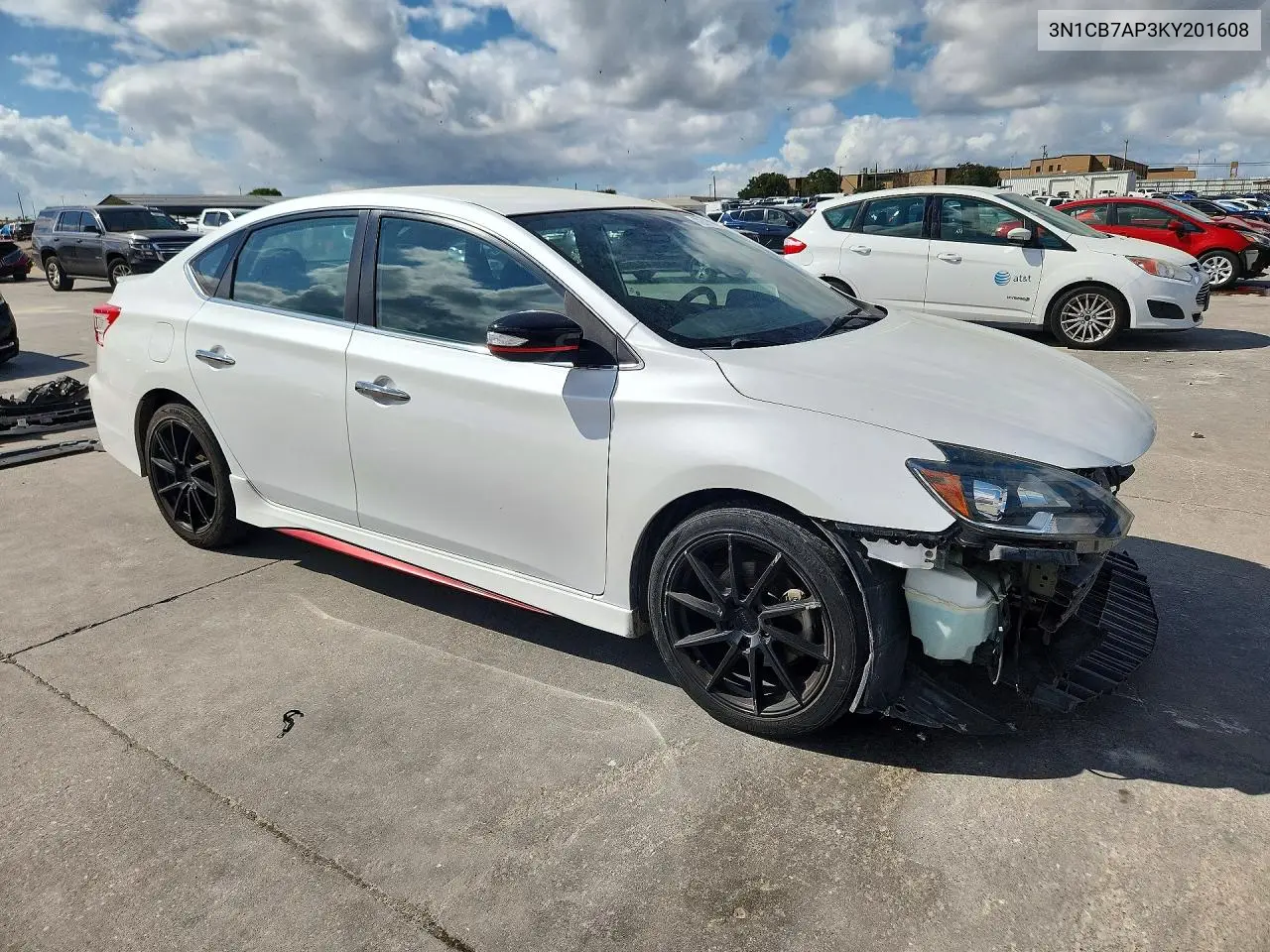 2019 NISSAN SENTRA VIN 3N1CB7AP3KY201608 — фото 4