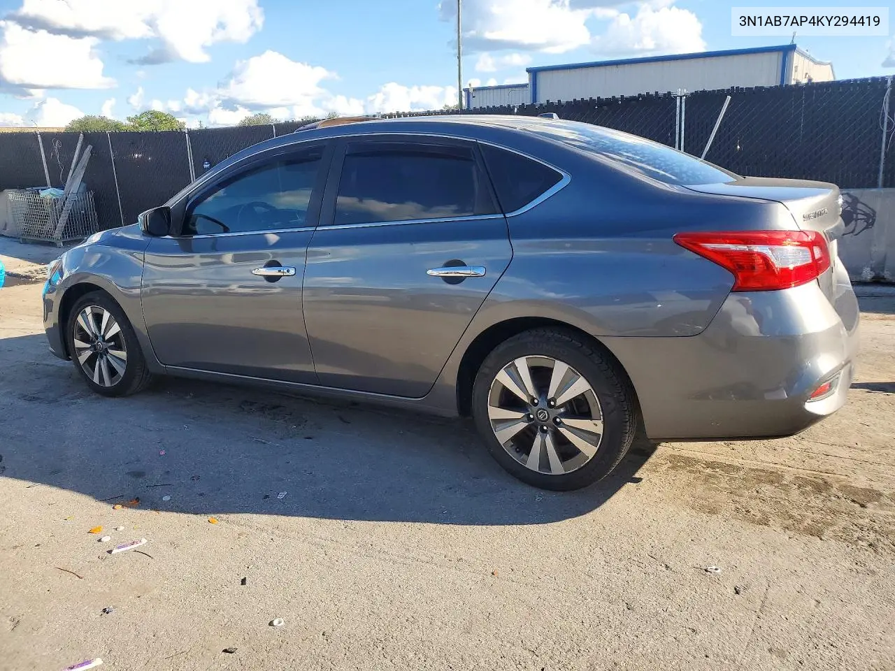 2019 NISSAN SENTRA VIN 3N1AB7AP4KY294419 — фото 2