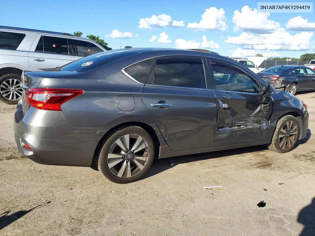 2019 NISSAN SENTRA VIN 3N1AB7AP4KY294419 — фото 3