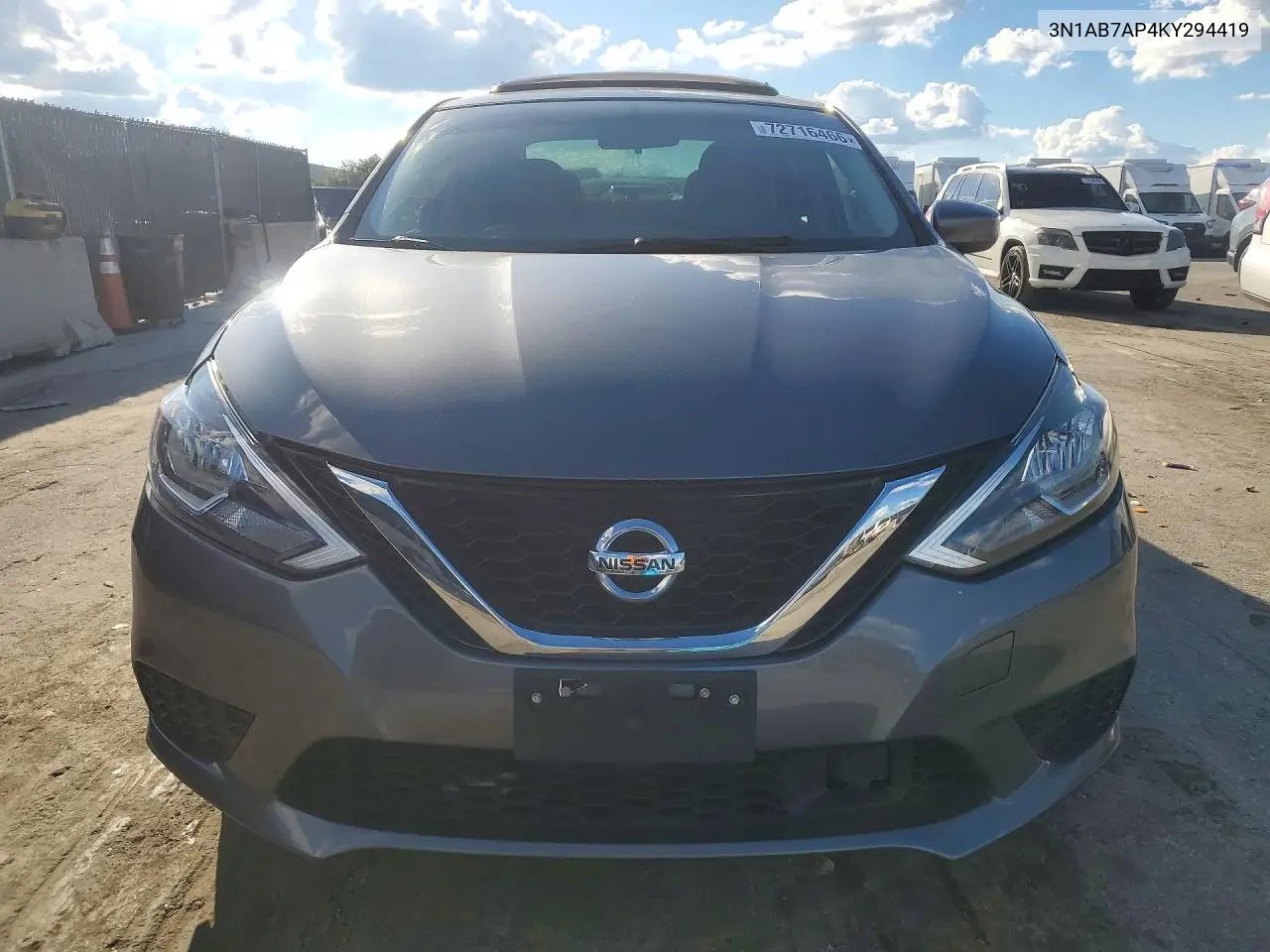2019 NISSAN SENTRA VIN 3N1AB7AP4KY294419 — фото 5