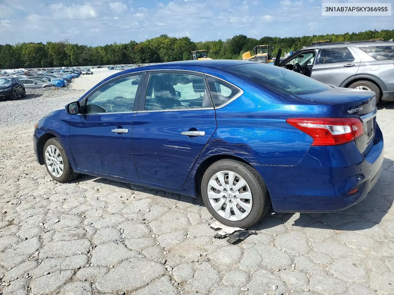 2019 NISSAN SENTRA VIN 3N1AB7AP5KY366955 — фото 2