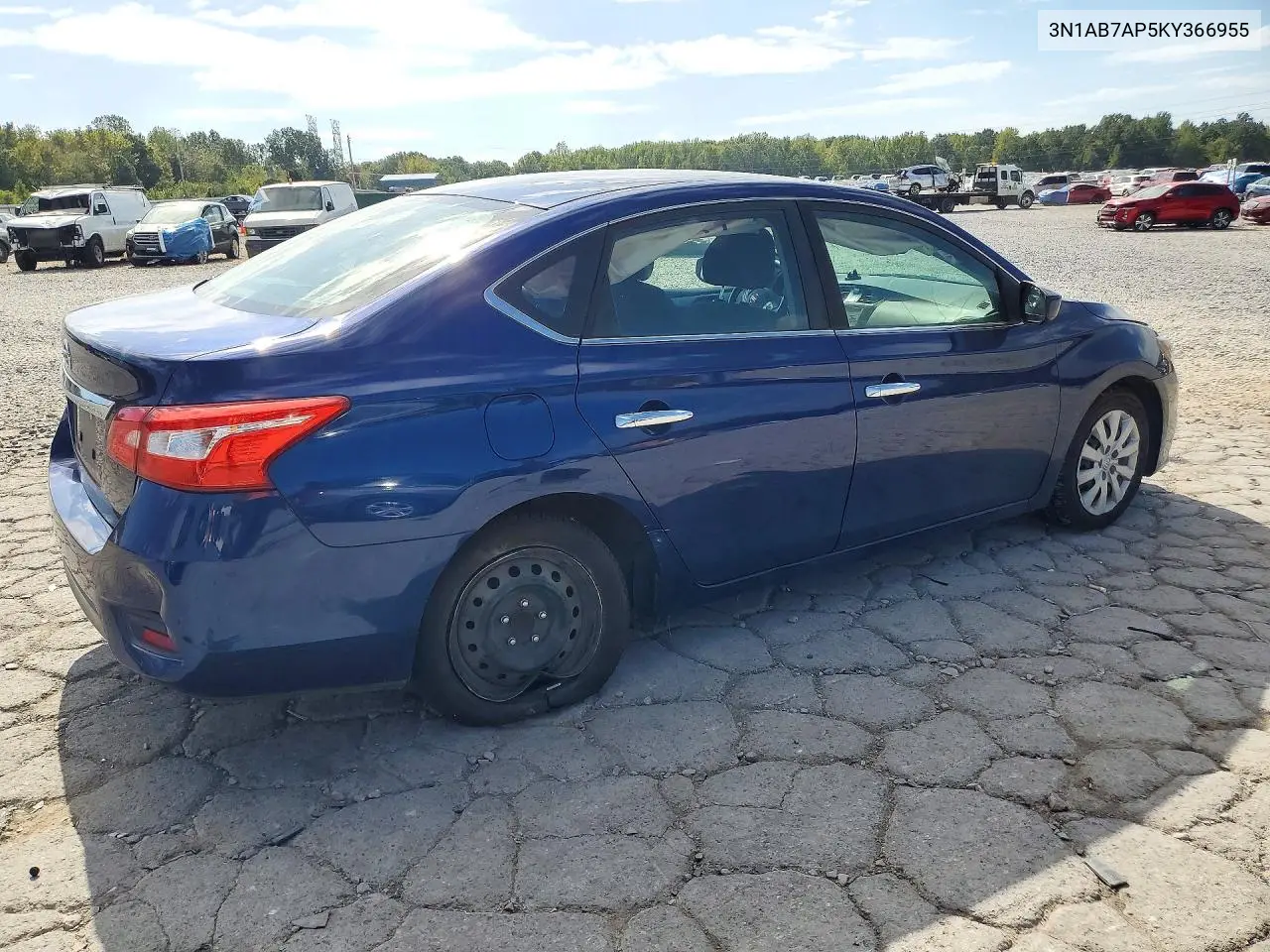 2019 NISSAN SENTRA VIN 3N1AB7AP5KY366955 — фото 3