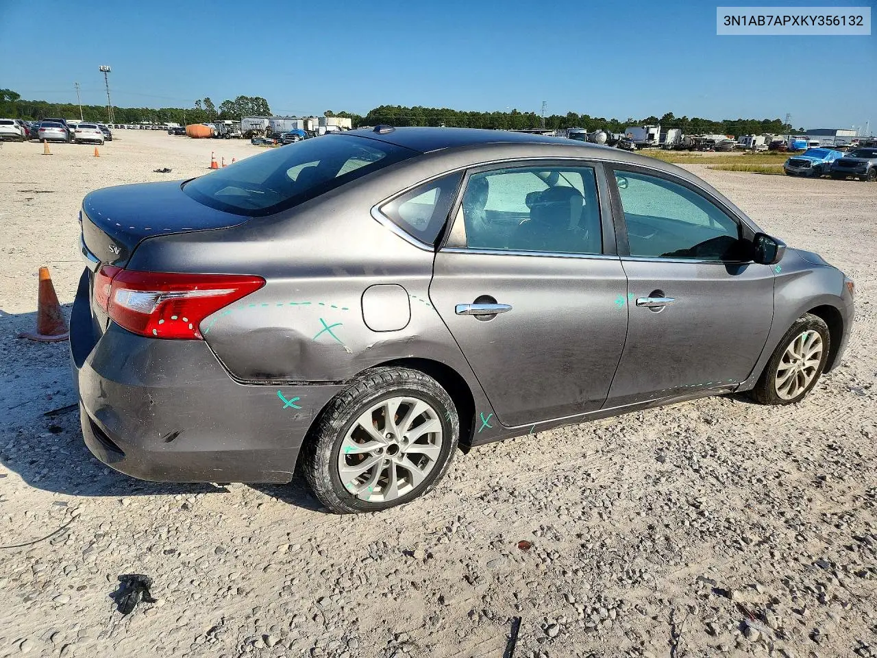 2019 NISSAN SENTRA VIN 3N1AB7APXKY356132 — фото 3