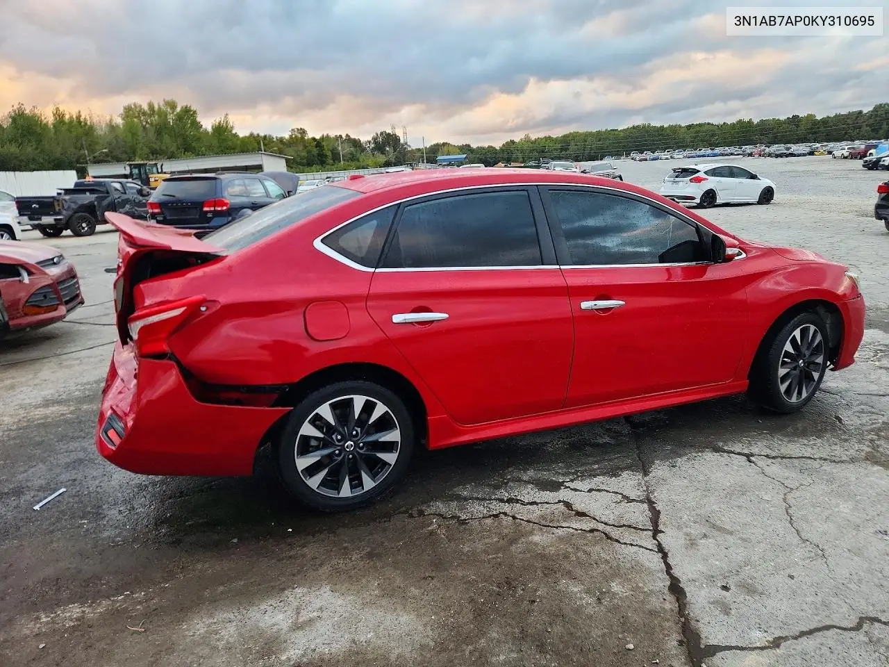 2019 NISSAN SENTRA VIN 3N1AB7AP0KY310695 — фото 3