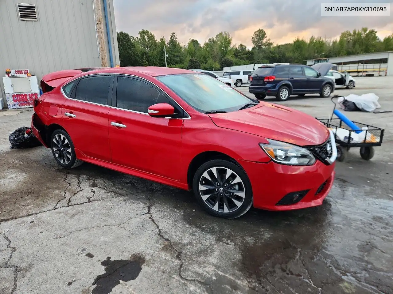 2019 NISSAN SENTRA VIN 3N1AB7AP0KY310695 — фото 4