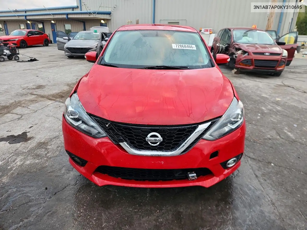 2019 NISSAN SENTRA VIN 3N1AB7AP0KY310695 — фото 5